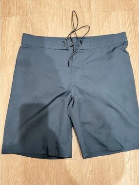 Outerknown Navy Blue Men's Board Shorts with Drawcord